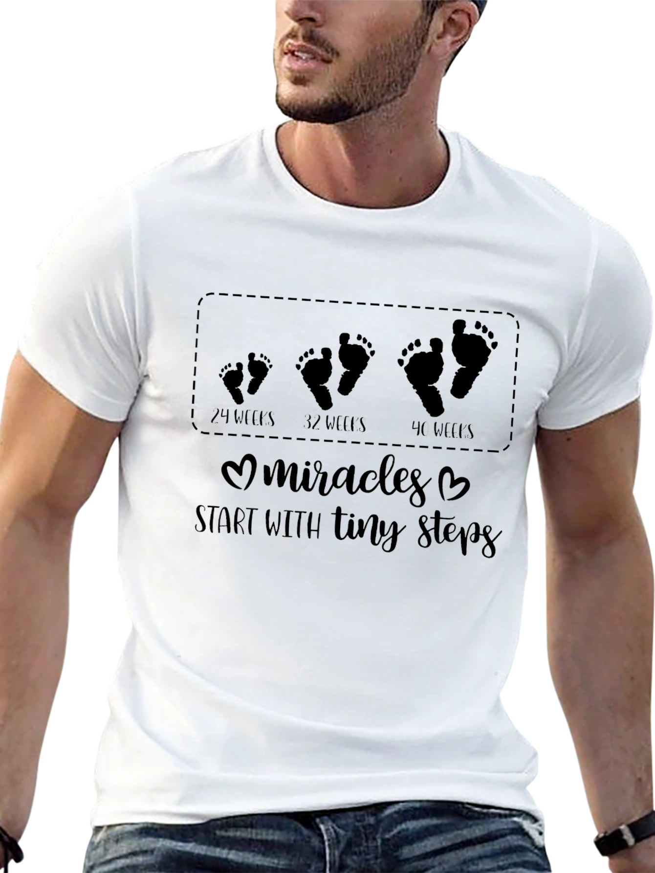 Pregnancy Milestones T-Shirt - Tiny Steps to Miracles