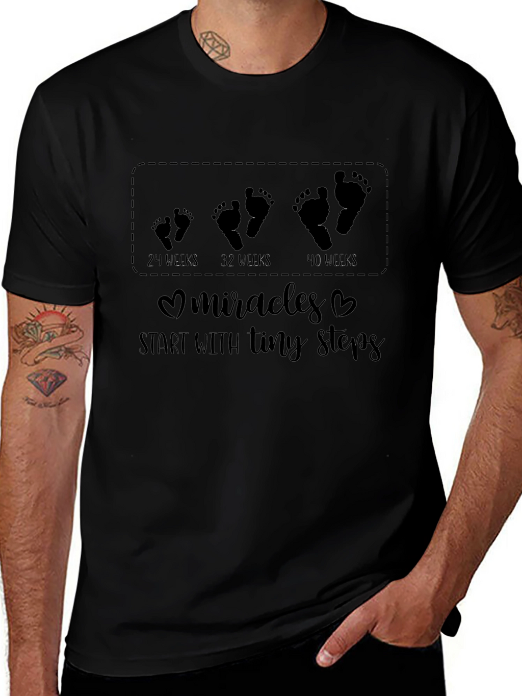 Pregnancy Milestones T-Shirt - Tiny Steps to Miracles