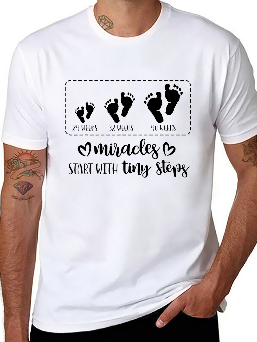 Pregnancy Milestones T-Shirt - Tiny Steps to Miracles