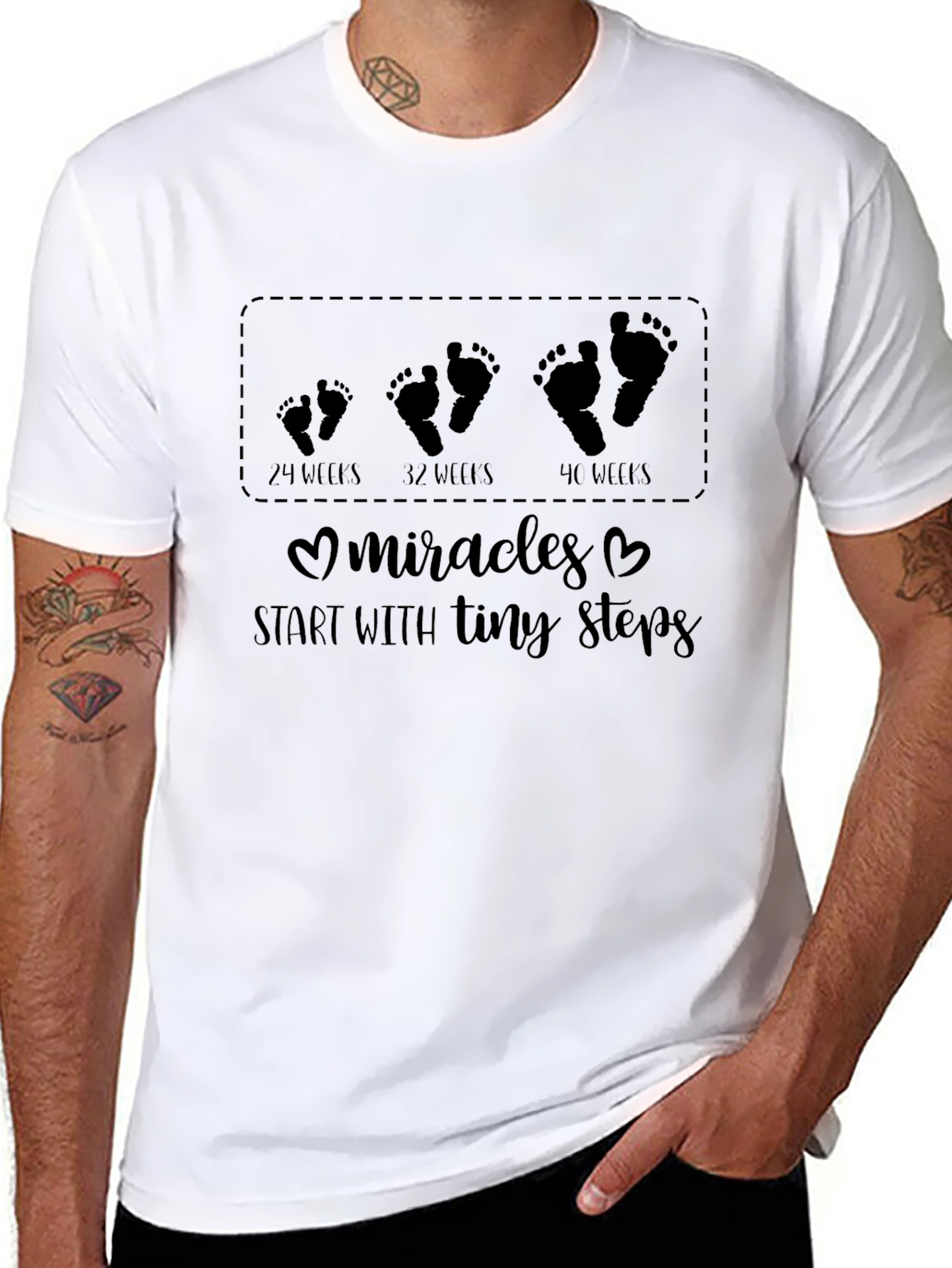 Pregnancy Milestones T-Shirt - Tiny Steps to Miracles