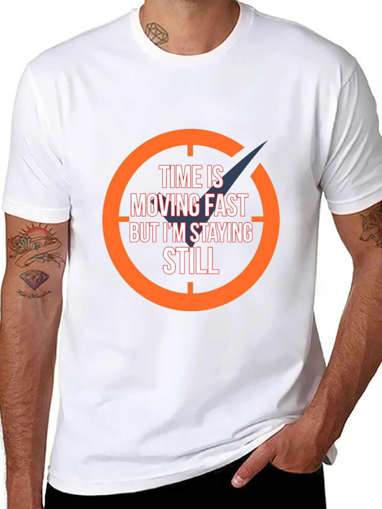 Time Moving Fast Mens Graphic Tee