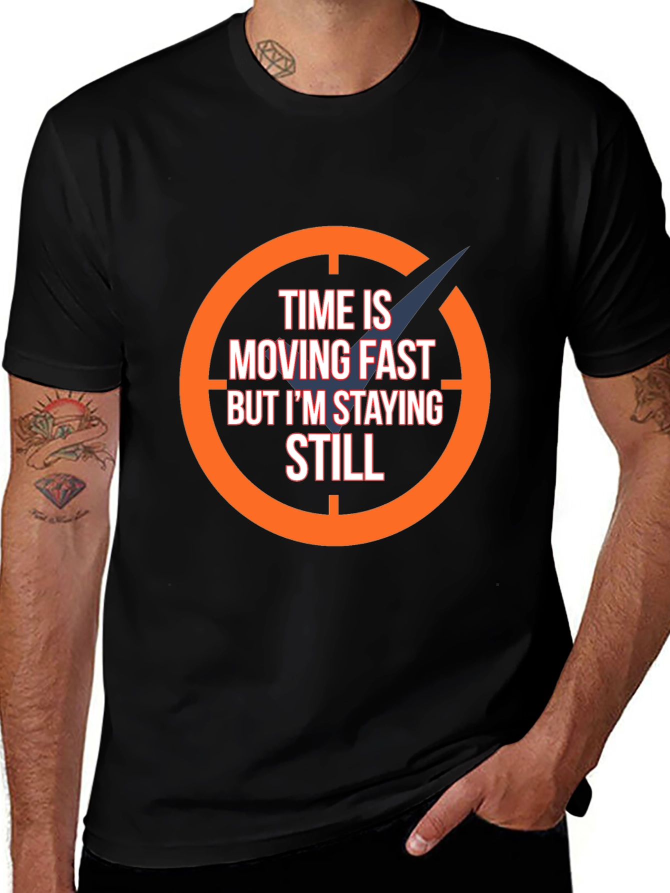 Time Moving Fast Mens Graphic Tee