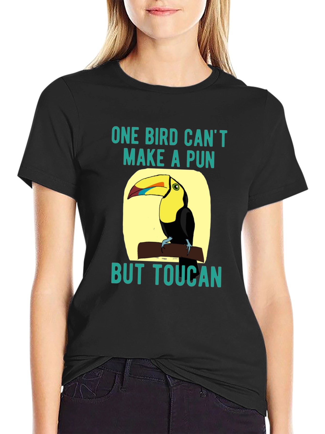 Toucan Pun T-Shirt: One Bird Cant Make a Pun
