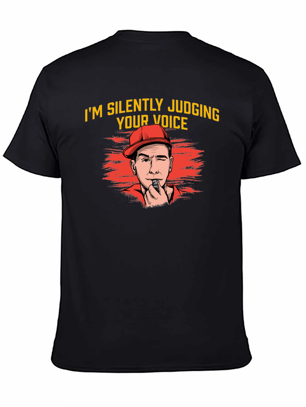 Silently Judging Voice Black T-Shirt