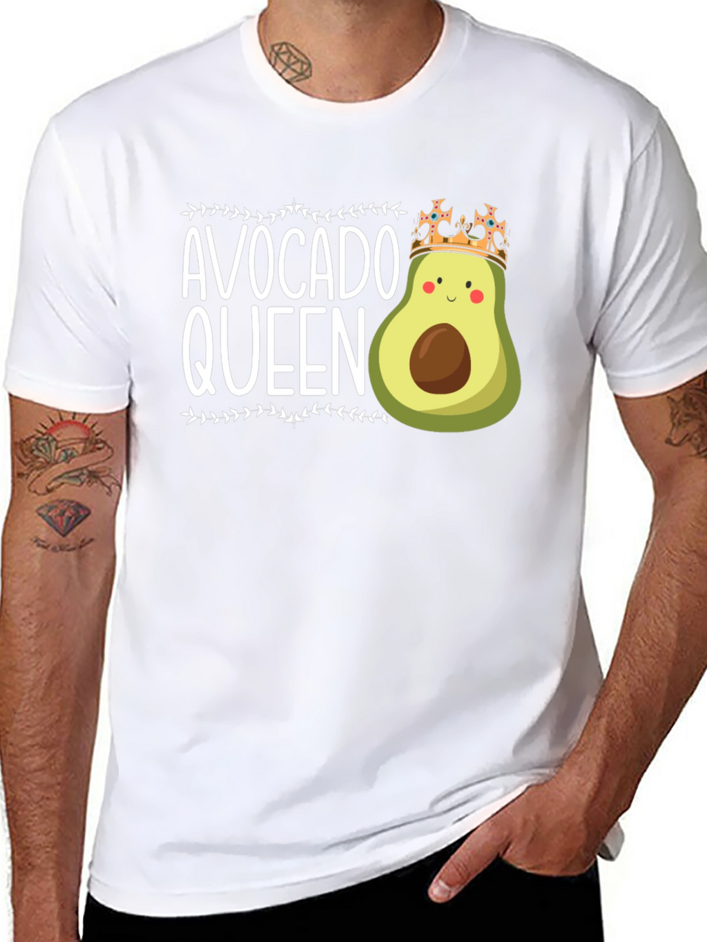 Avocado Queen Black T-Shirt