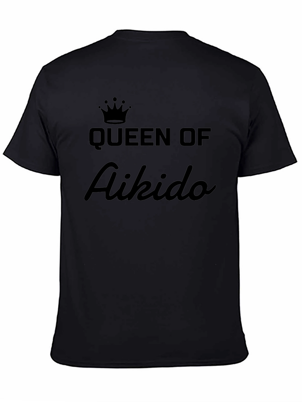 Queen of Aikido Black T-Shirt