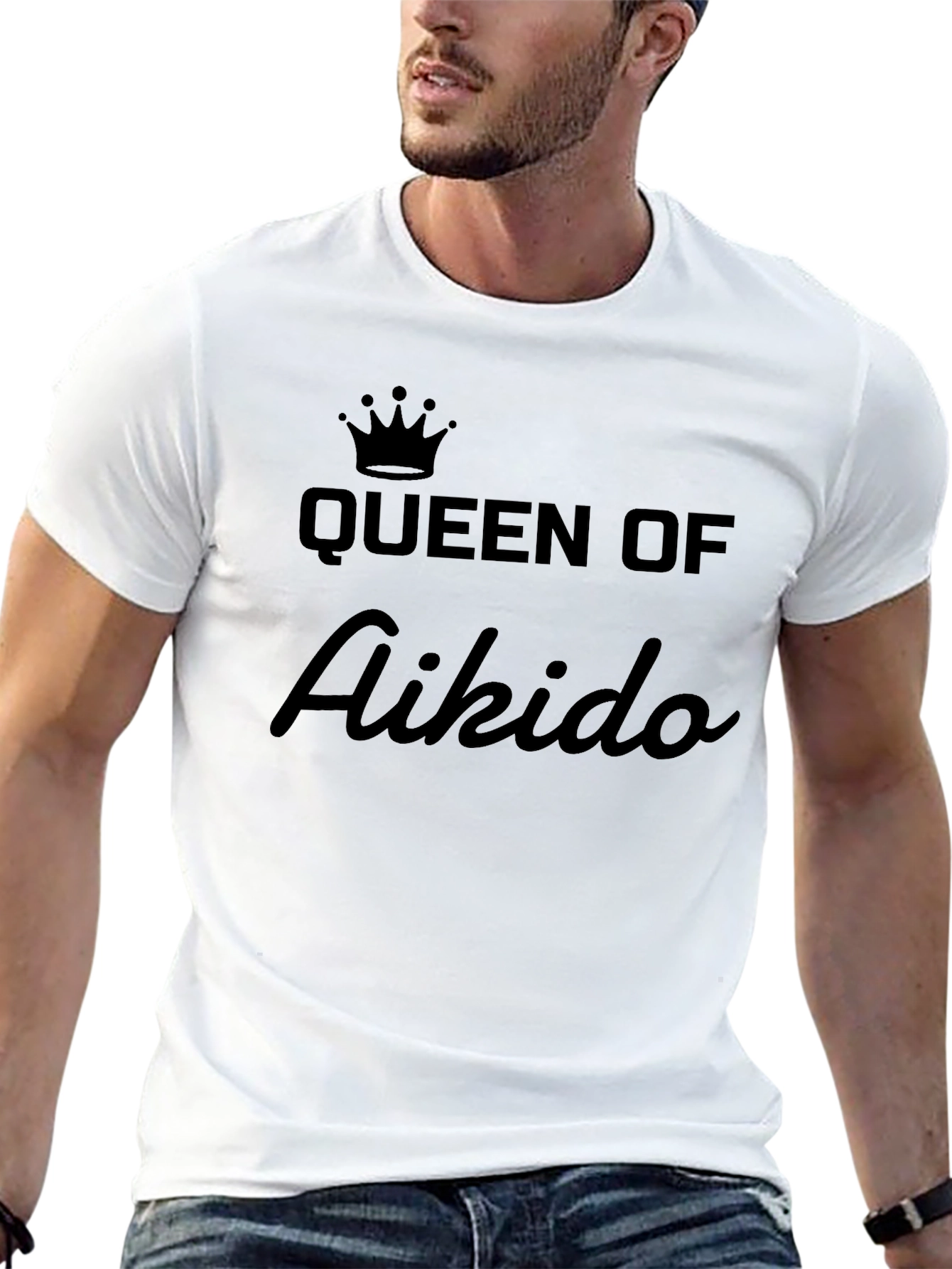 Queen of Aikido Black T-Shirt