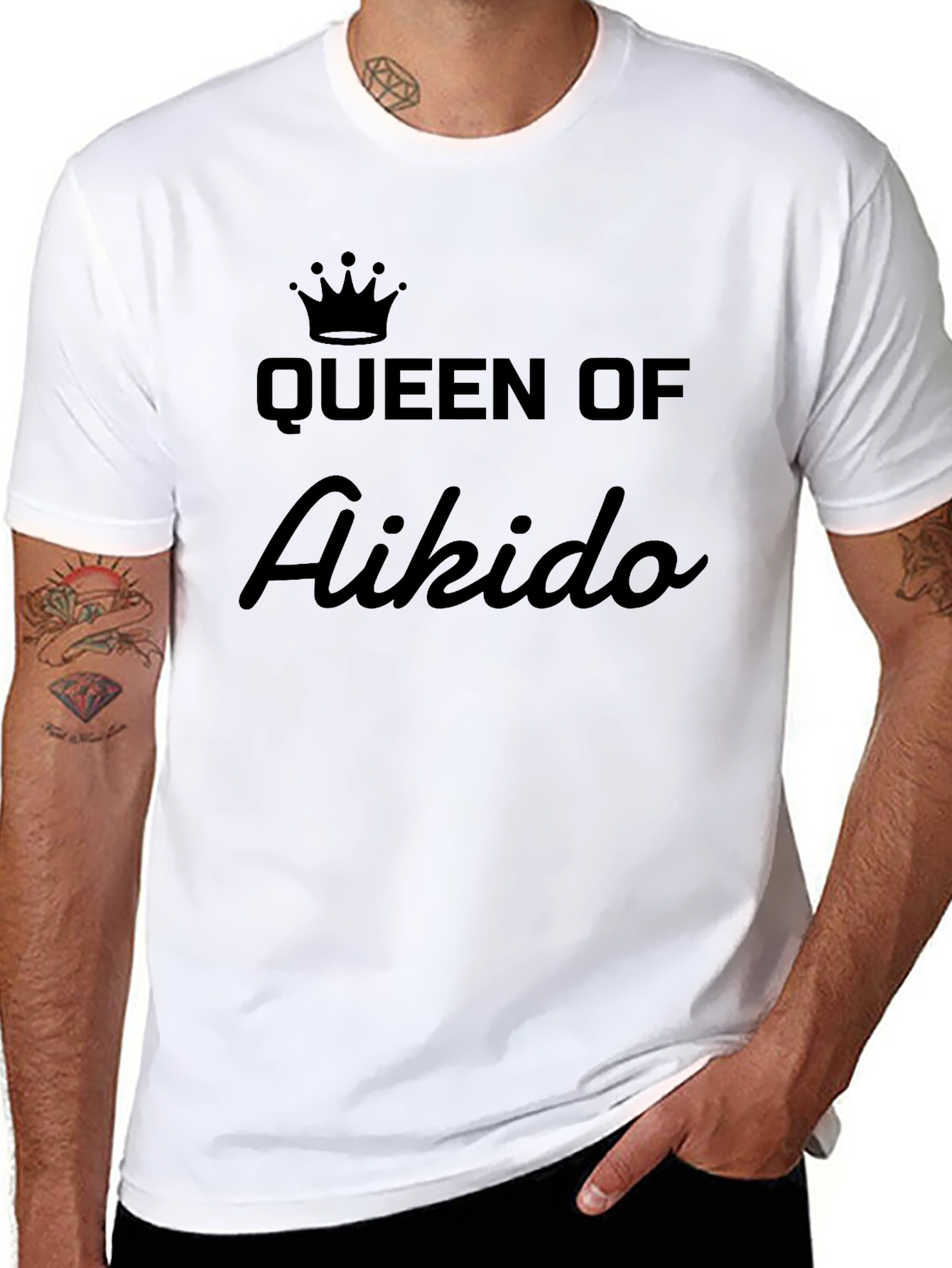 Queen of Aikido Black T-Shirt