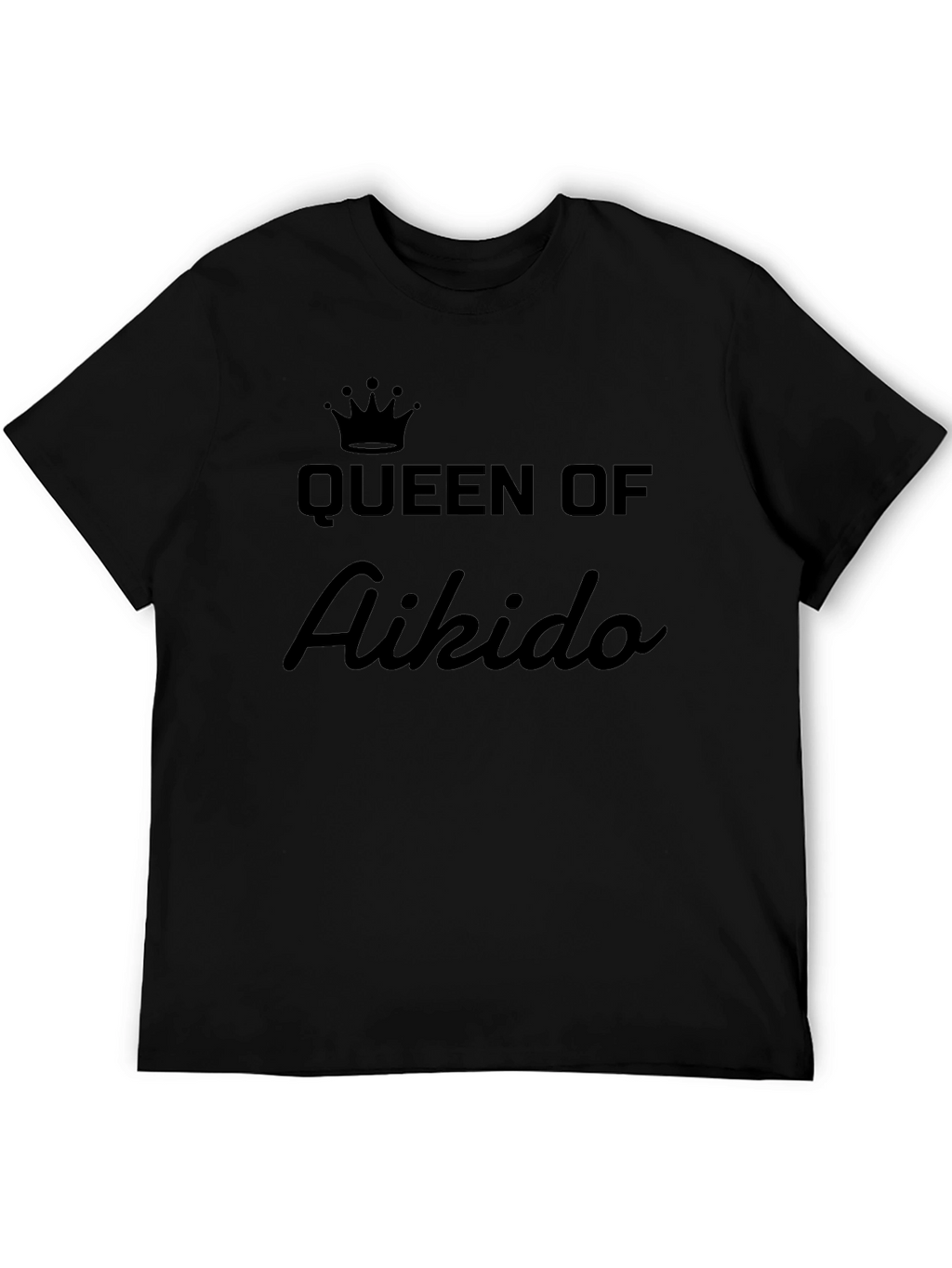 Queen of Aikido Black T-Shirt