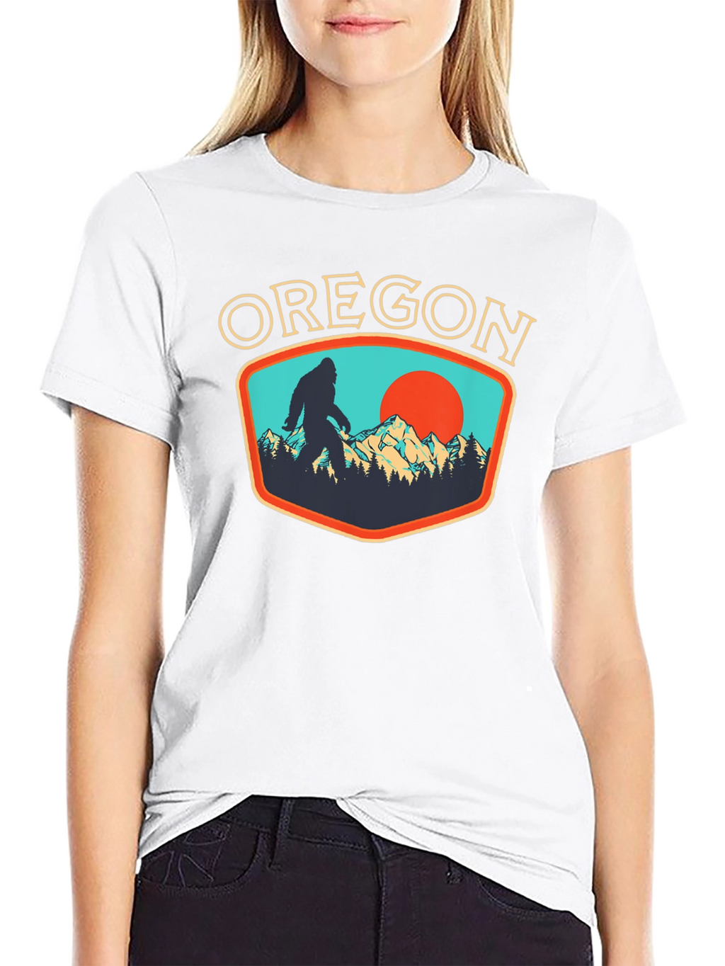Oregon Bigfoot Graphic Tee - Black