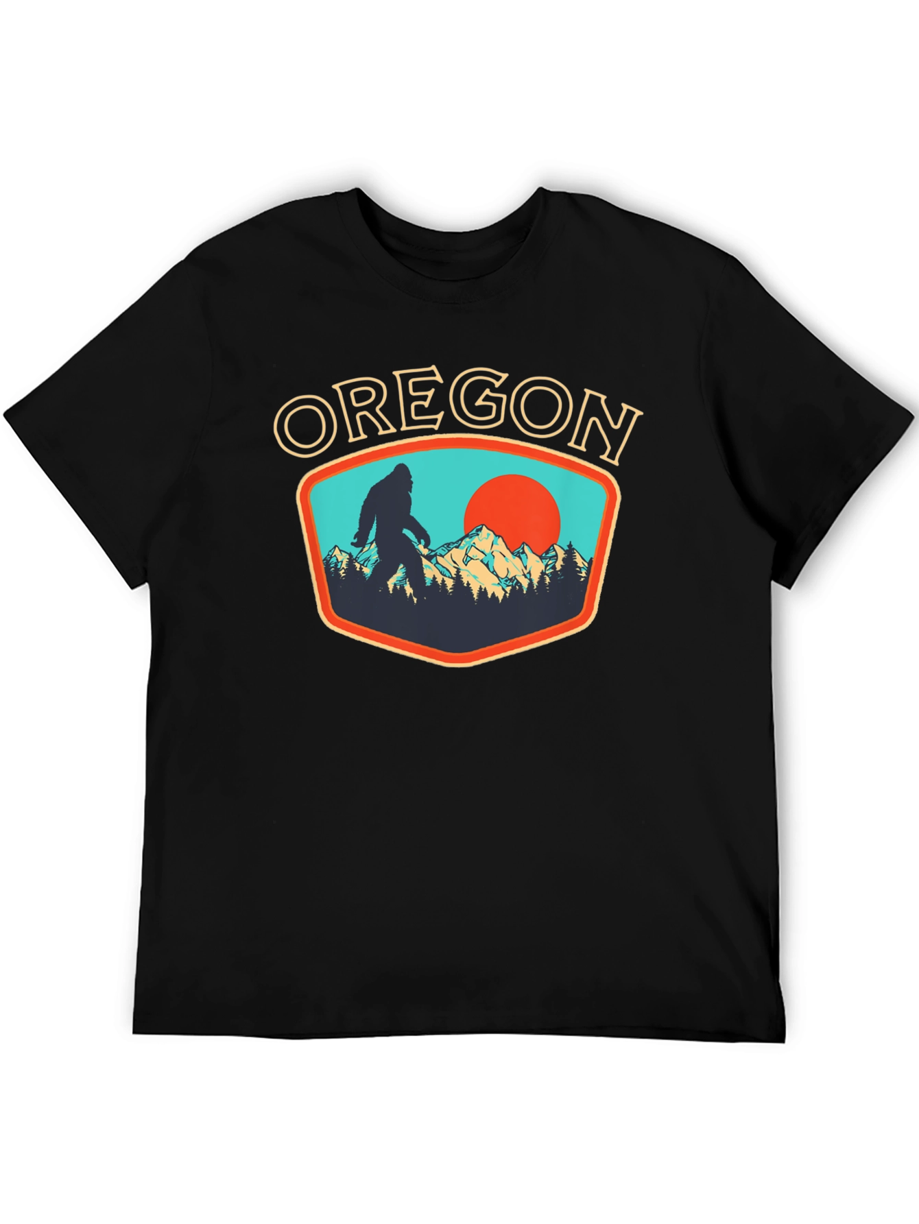 Oregon Bigfoot Graphic Tee - Black