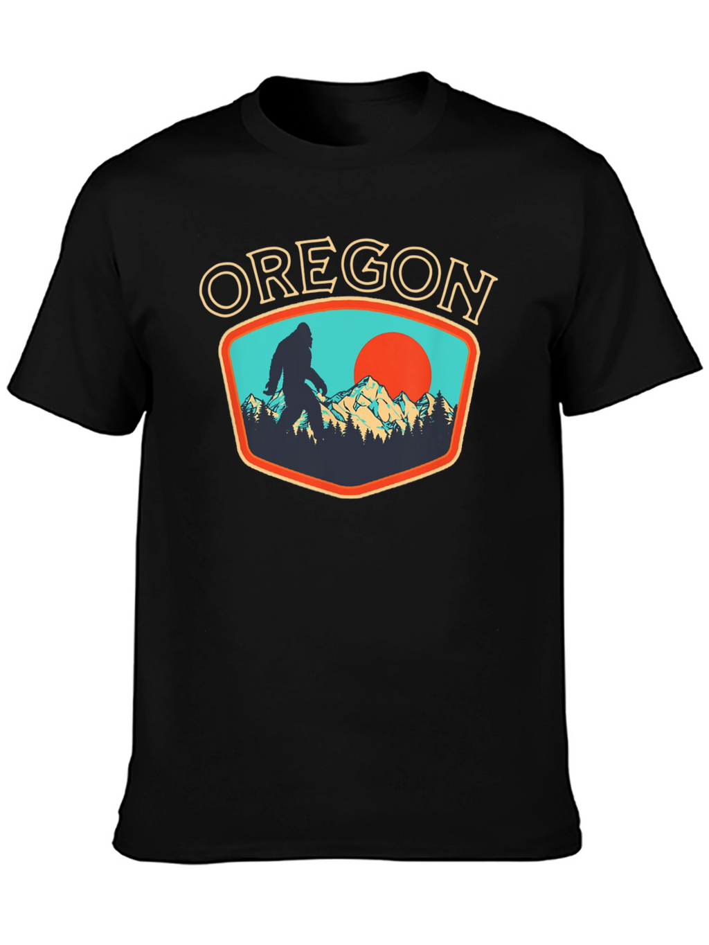Oregon Bigfoot Graphic Tee - Black