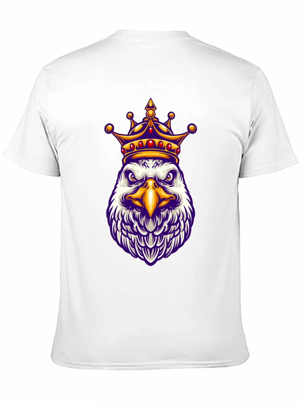 Eagle King Graphic Tee - Black Cotton Blend Shirt