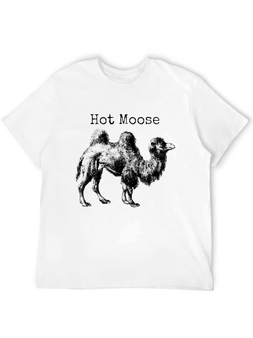 Mens Black Hot Moose Camel Graphic Tee