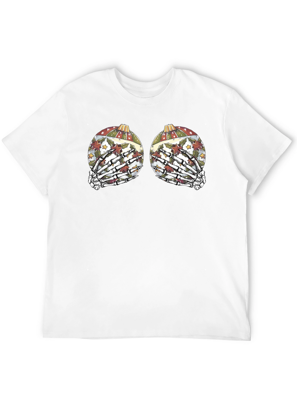 Skeleton Hand Bauble Christmas T-Shirt