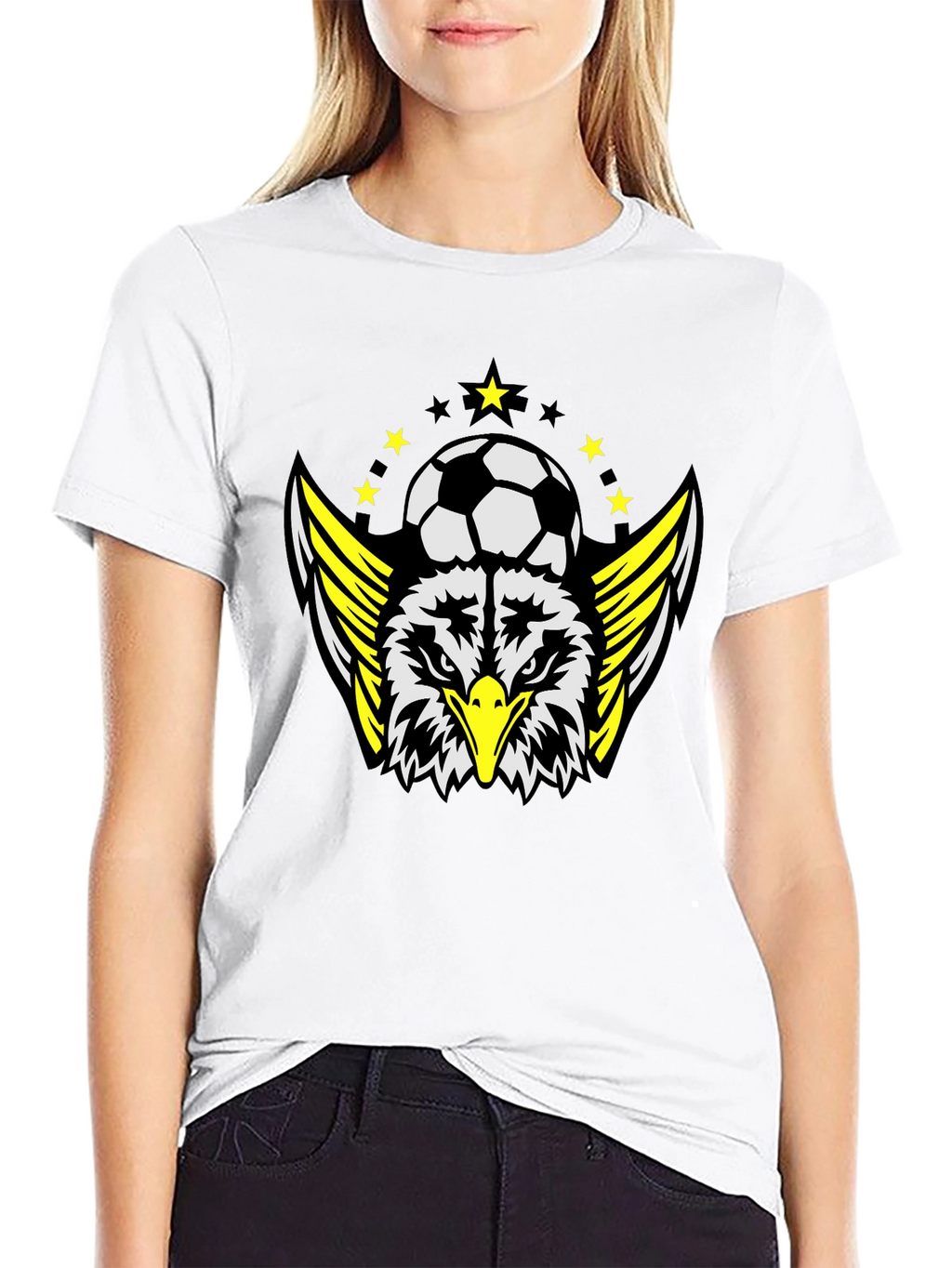 Eagle Soccer T-Shirt - Black