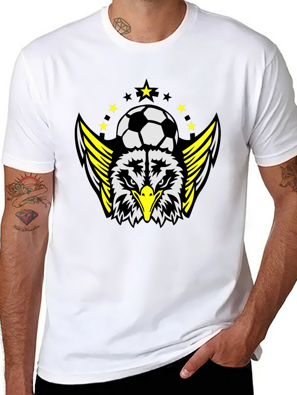 Eagle Soccer T-Shirt - Black