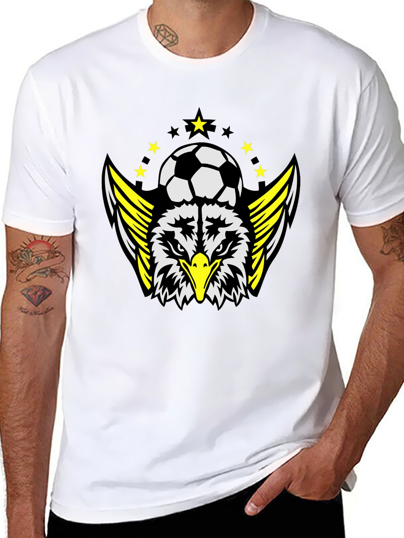 Eagle Soccer T-Shirt - Black