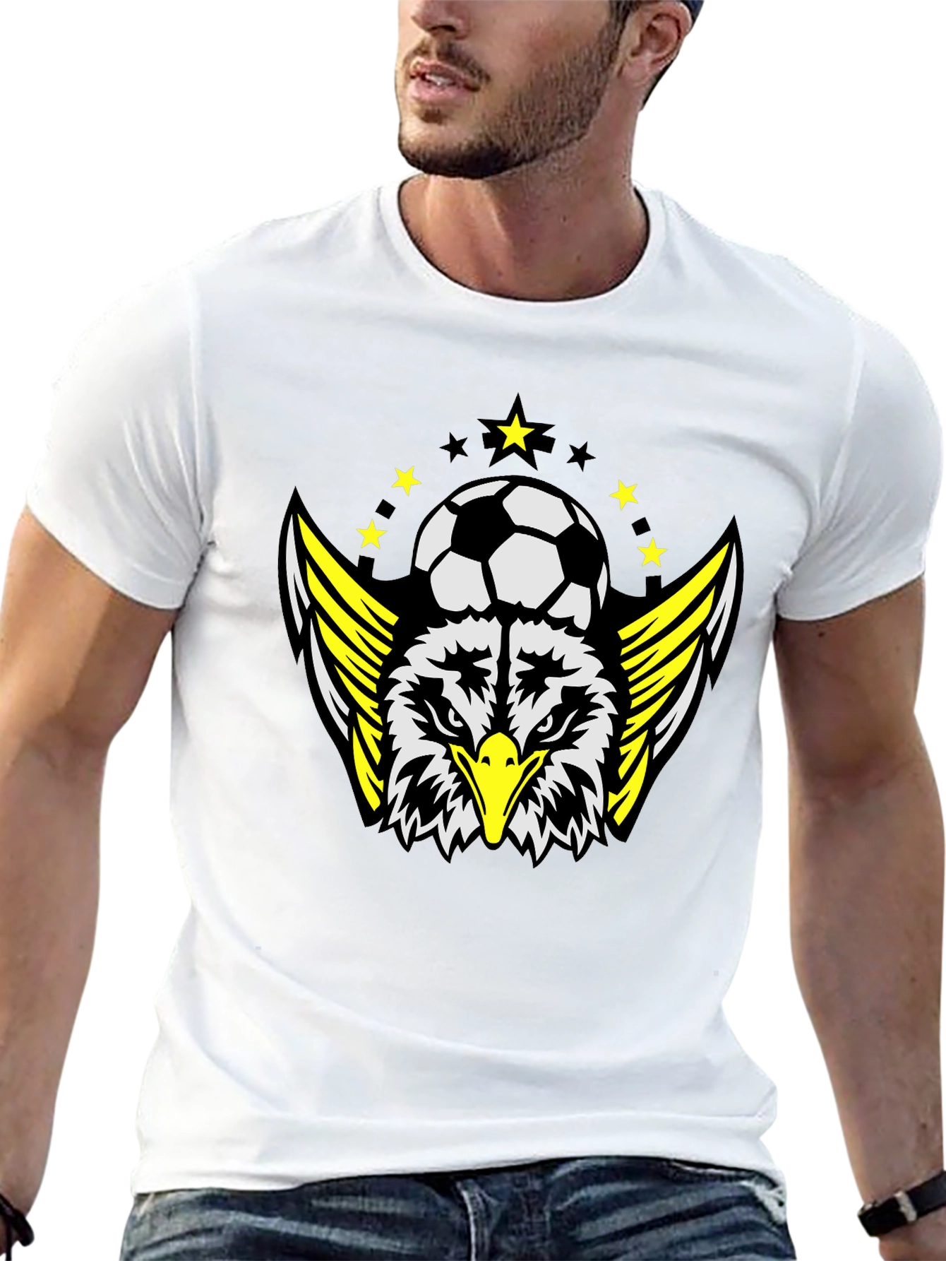 Eagle Soccer T-Shirt - Black