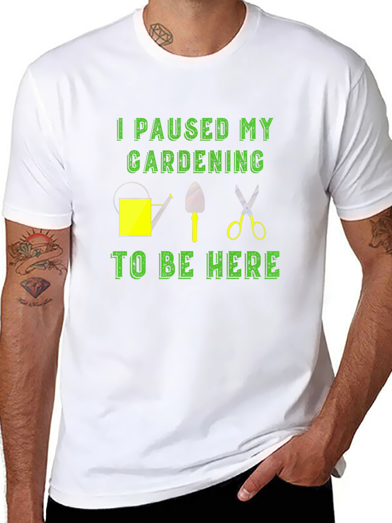 Gardening Pause T-Shirt - Humor Tee for Garden Lovers
