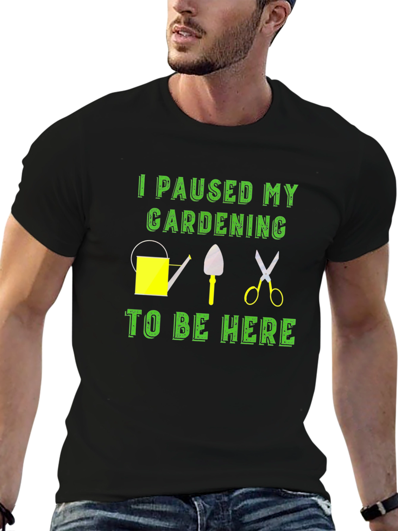 Gardening Pause T-Shirt - Humor Tee for Garden Lovers