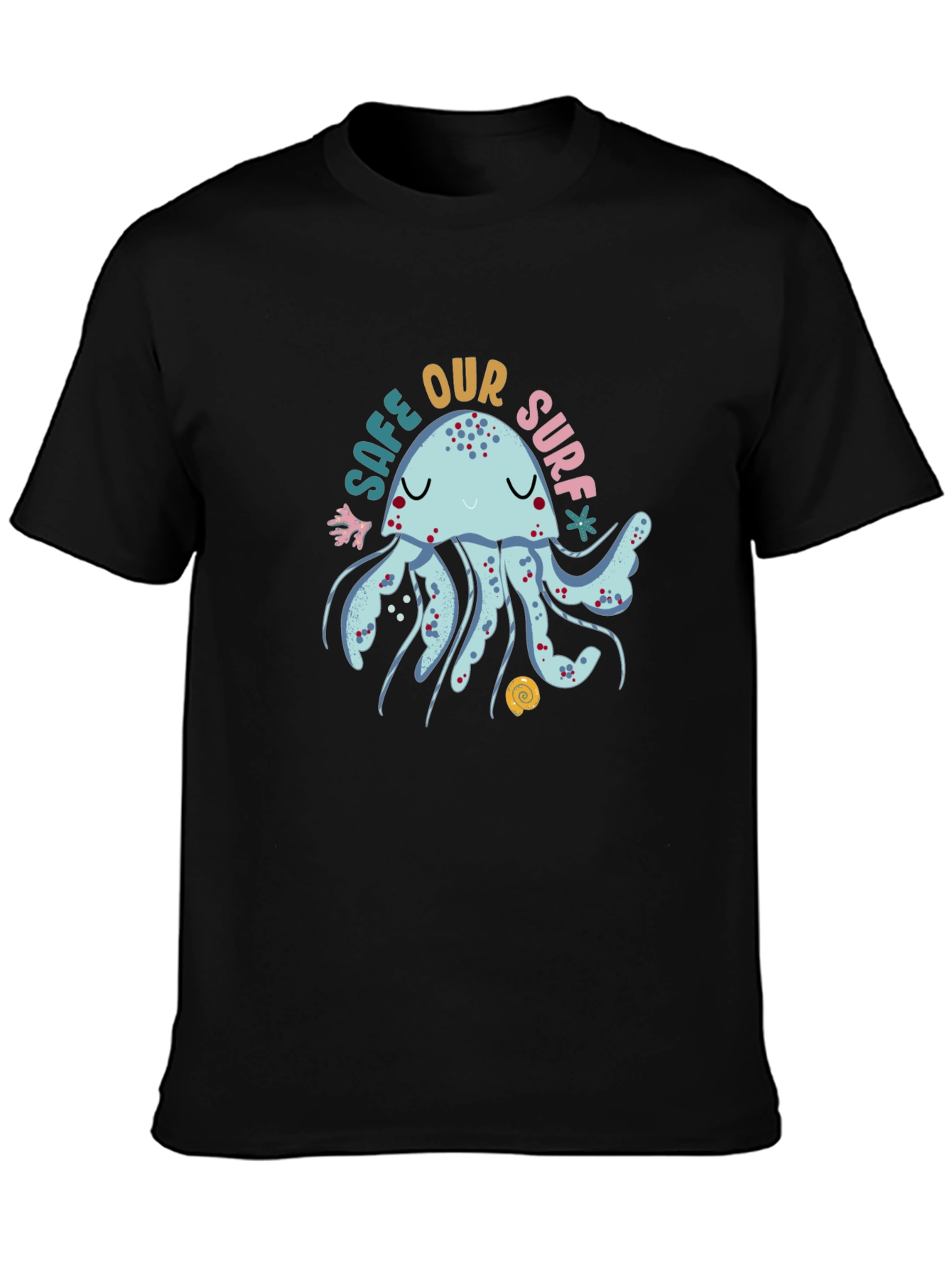 Save Our Surf Jellyfish Graphic Tee - Black