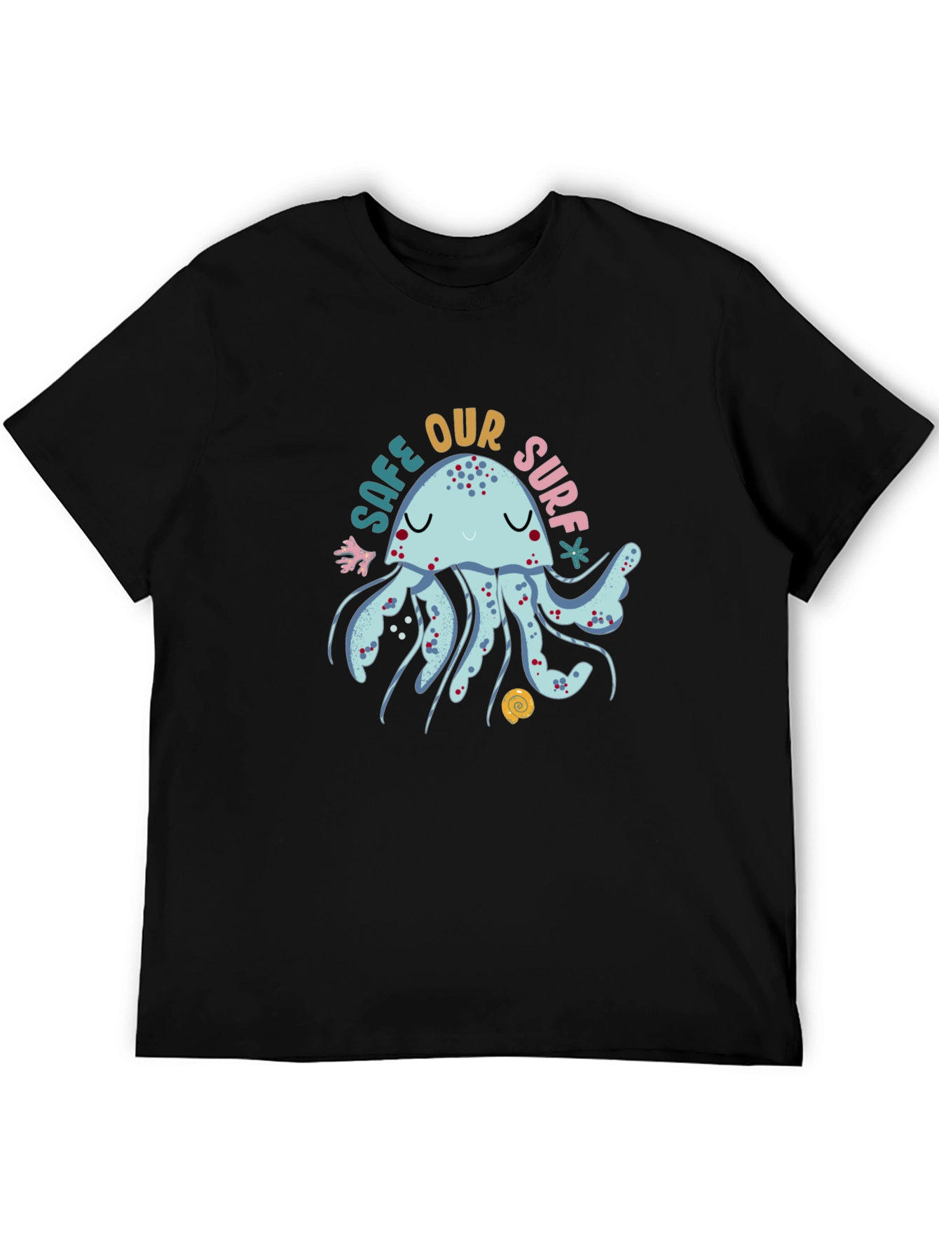 Save Our Surf Jellyfish Graphic Tee - Black