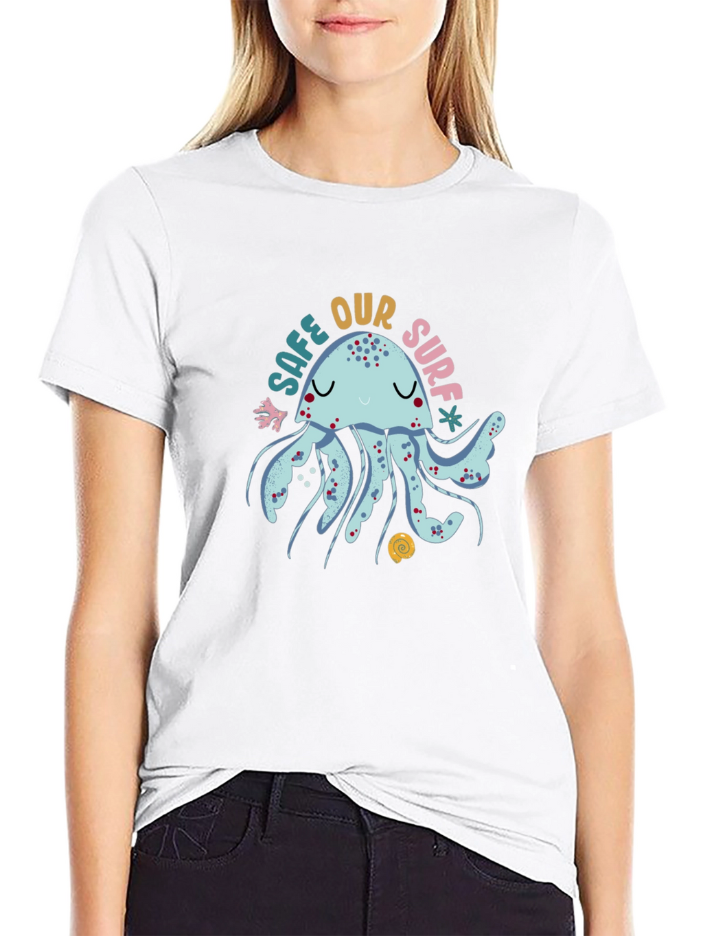 Save Our Surf Jellyfish Graphic Tee - Black