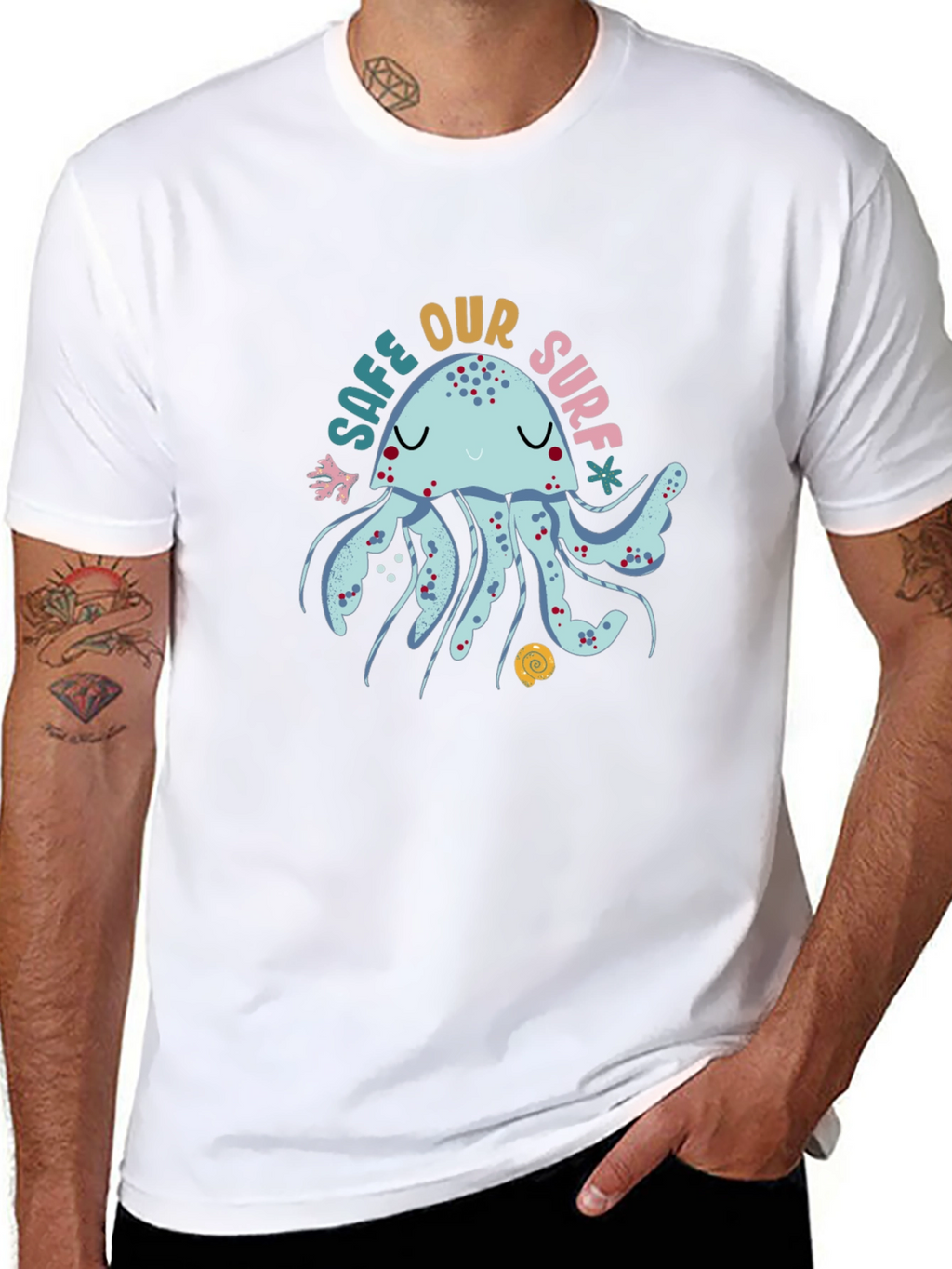 Save Our Surf Jellyfish Graphic Tee - Black