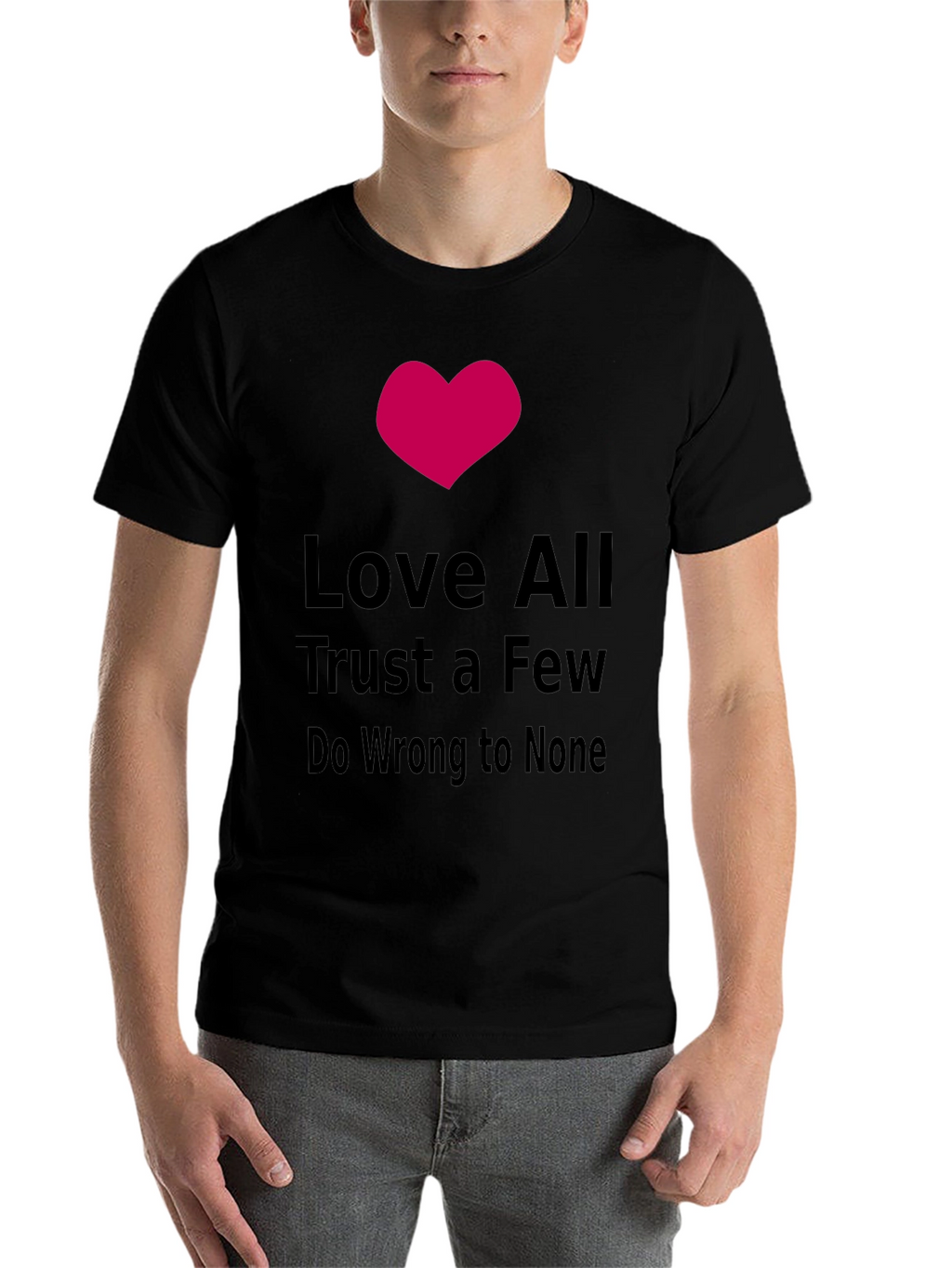 Love All Trust Few Graphic Tee