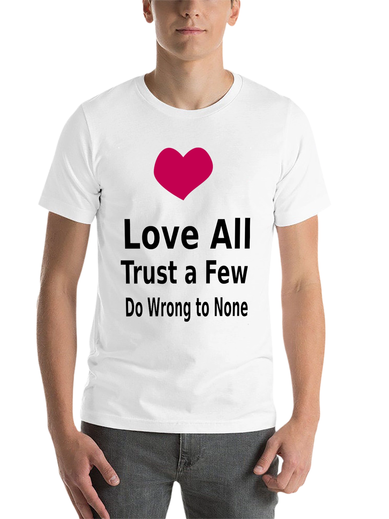 Love All Trust Few Graphic Tee