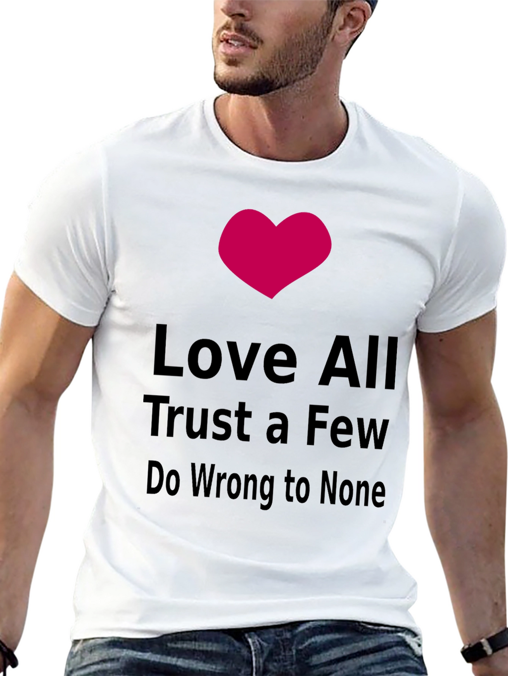 Love All Trust Few Graphic Tee