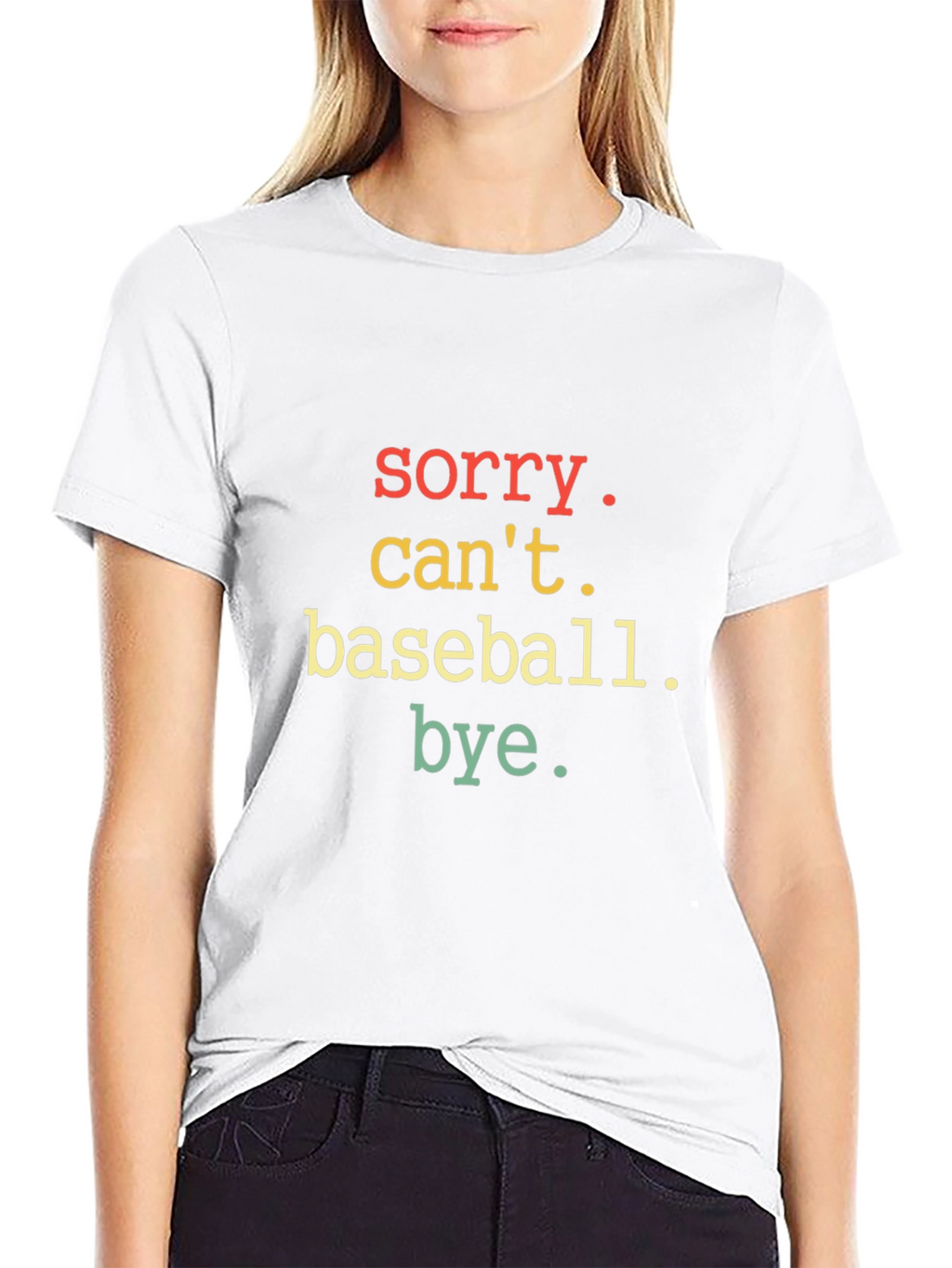 Sorry Cant Baseball Bye T-Shirt