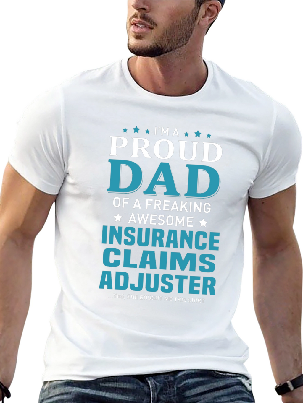 Proud Dad Insurance Claims Adjuster Graphic Tee