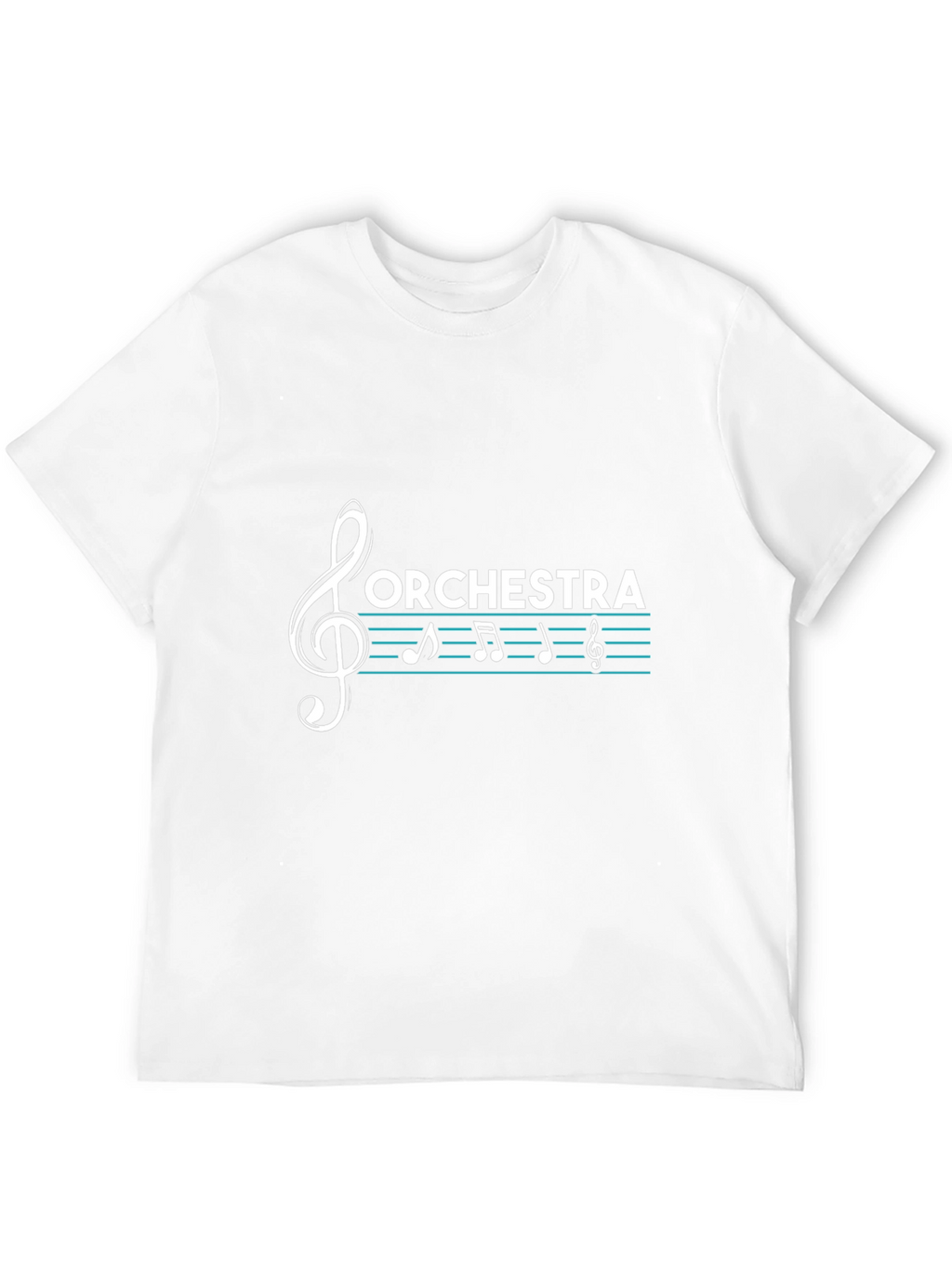 Orchestra Music Treble Clef Black T-Shirt