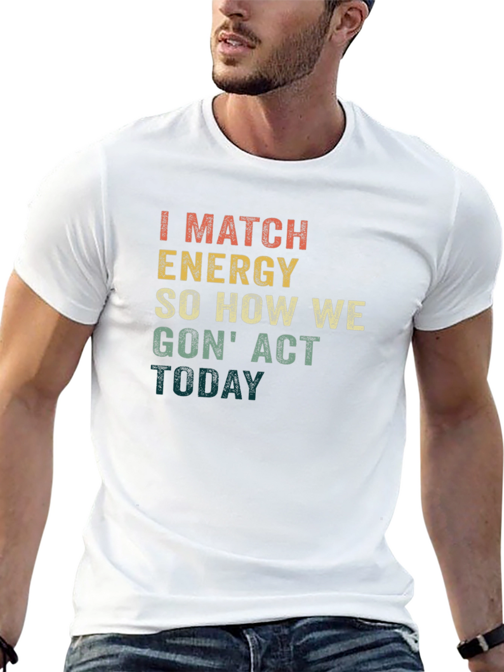 Match Energy Graphic Tee - Black Unisex