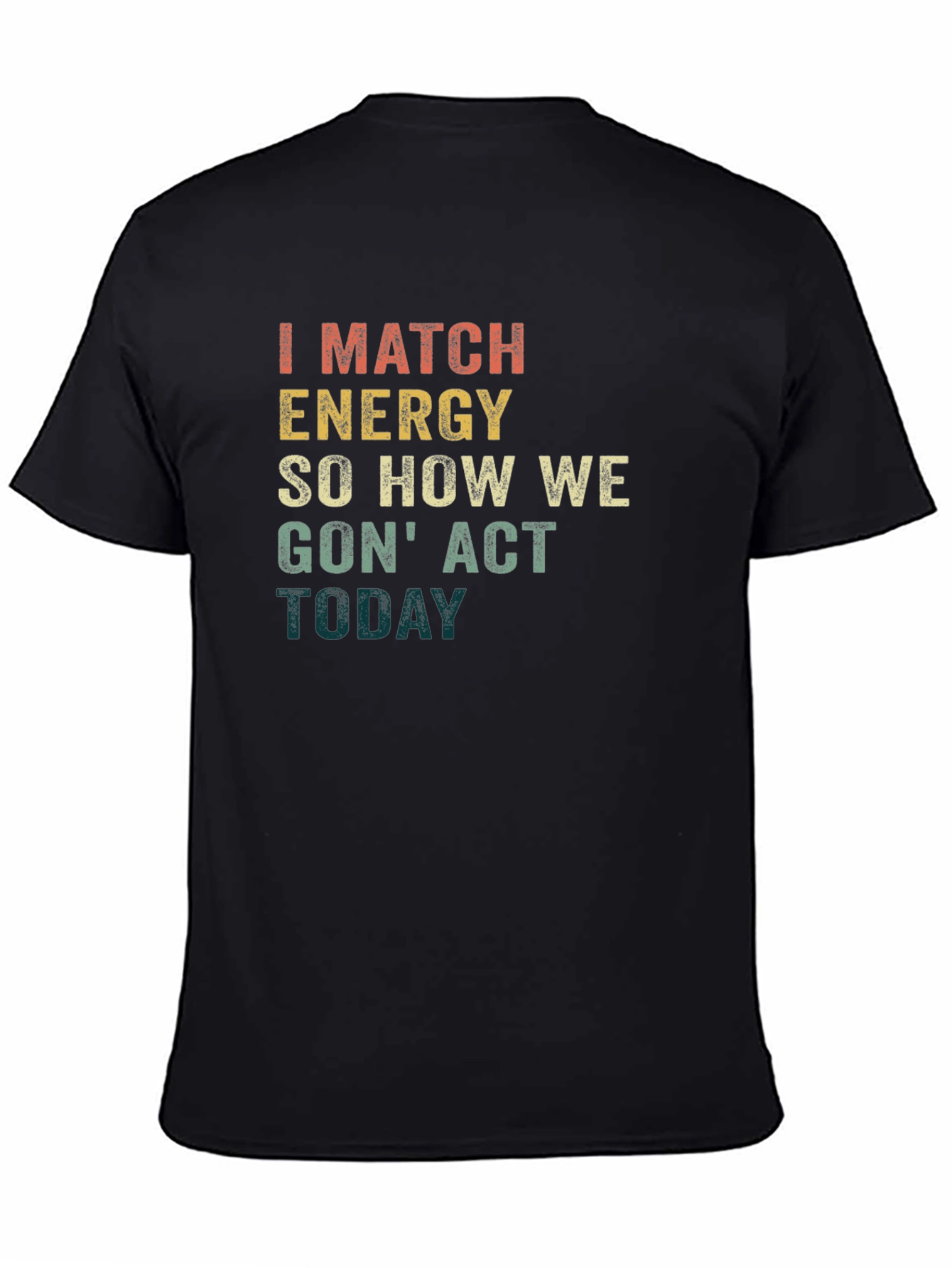 Match Energy Graphic Tee - Black Unisex