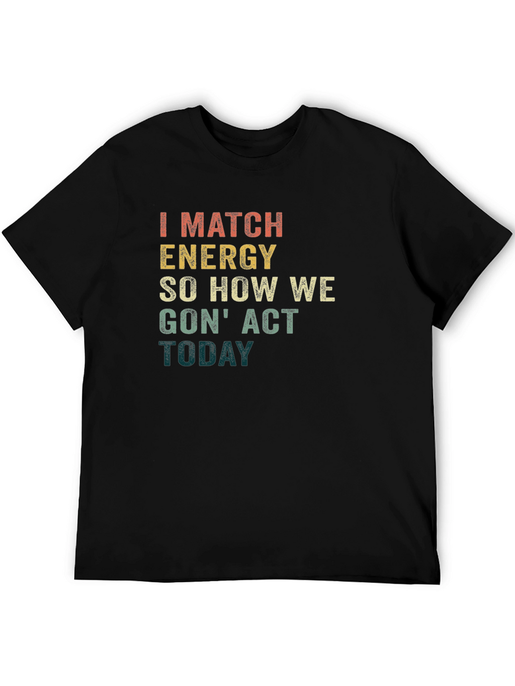 Match Energy Graphic Tee - Black Unisex