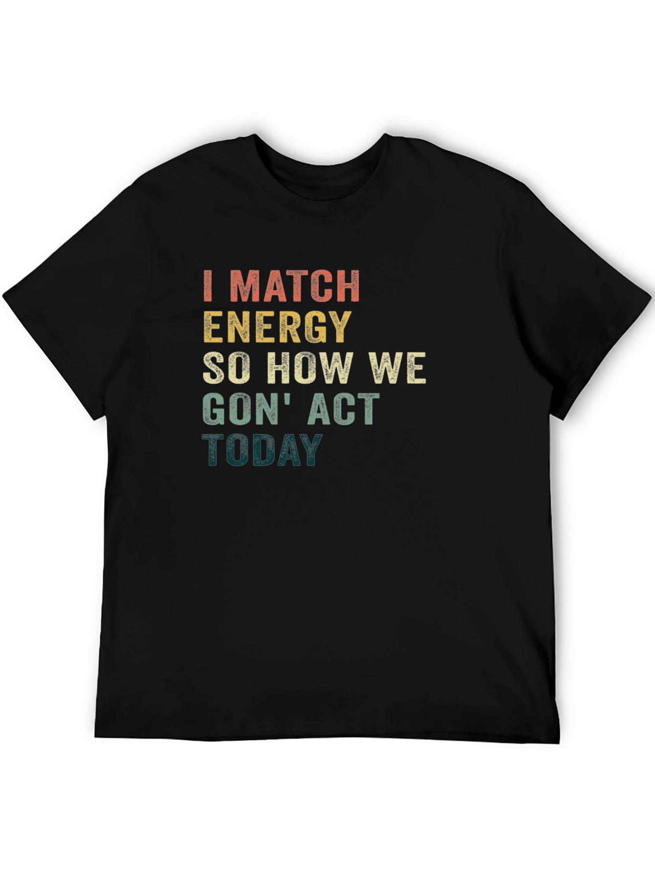 Match Energy Graphic Tee - Black Unisex