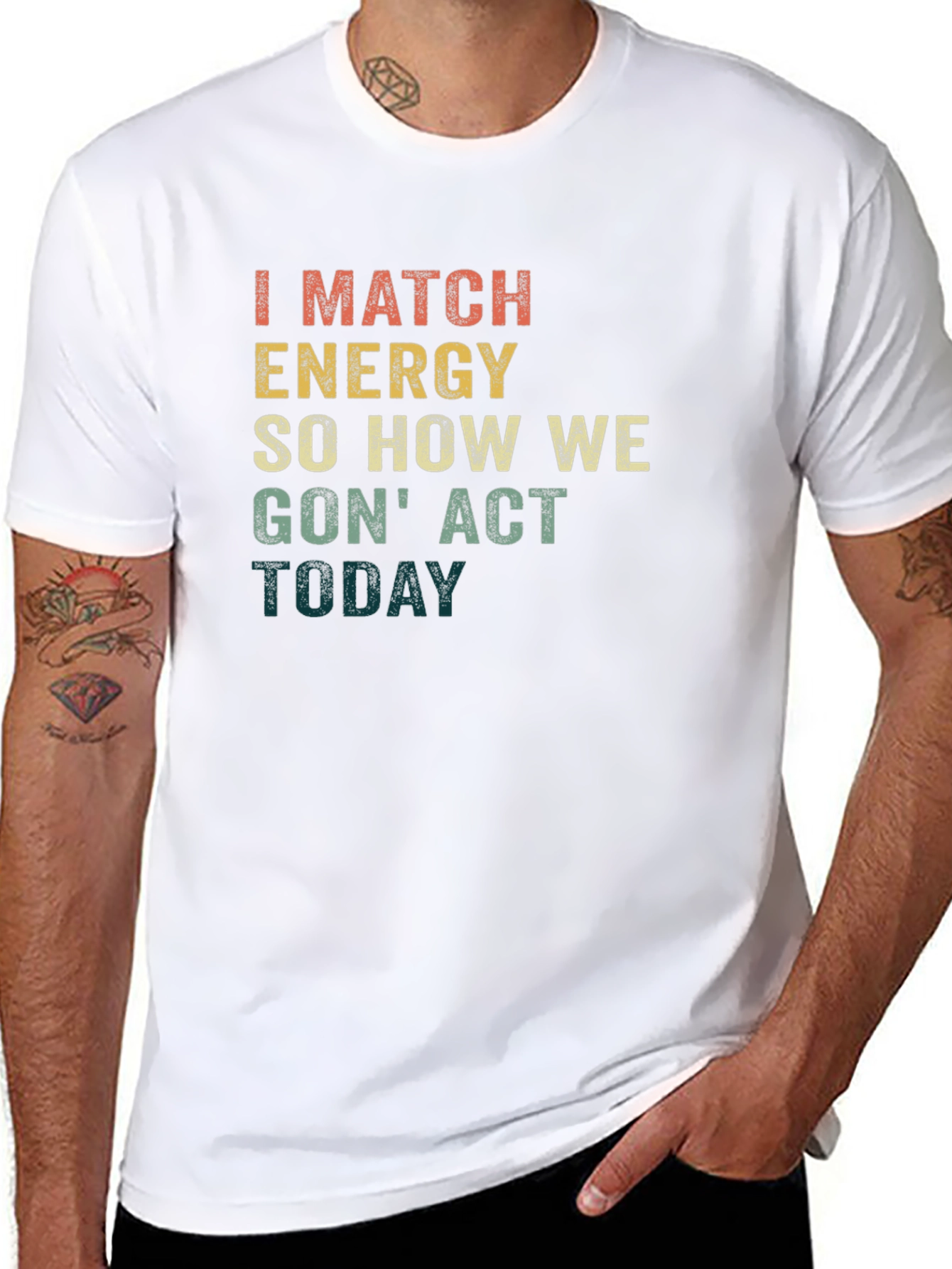Match Energy Graphic Tee - Black Unisex