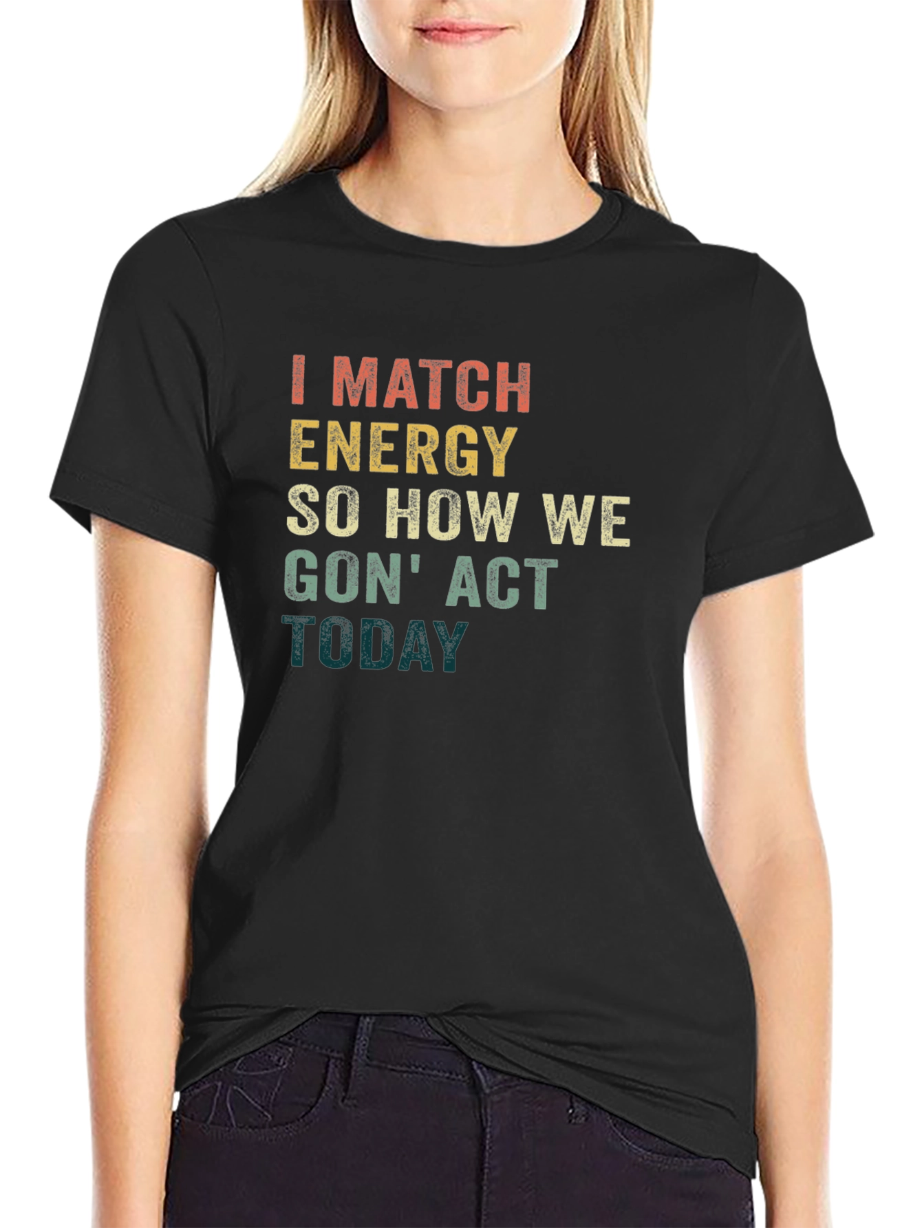 Match Energy Graphic Tee - Black Unisex