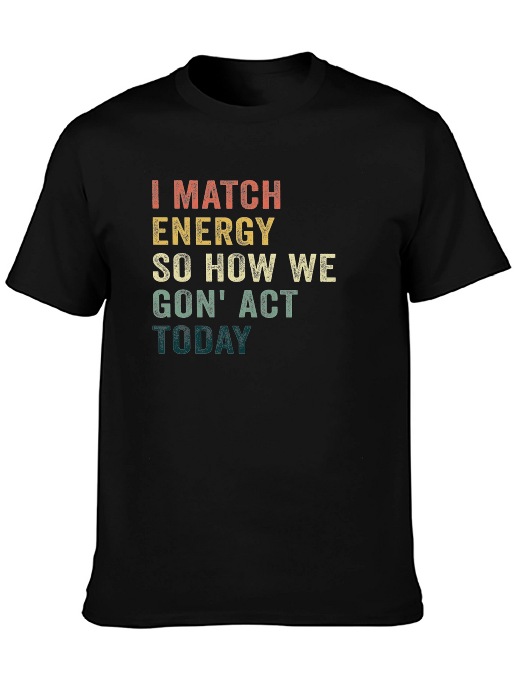 Match Energy Graphic Tee - Black Unisex