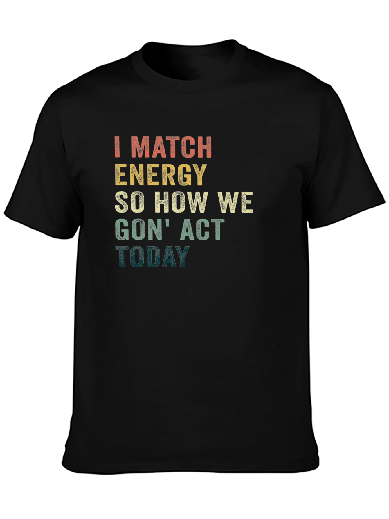 Match Energy Graphic Tee - Black Unisex