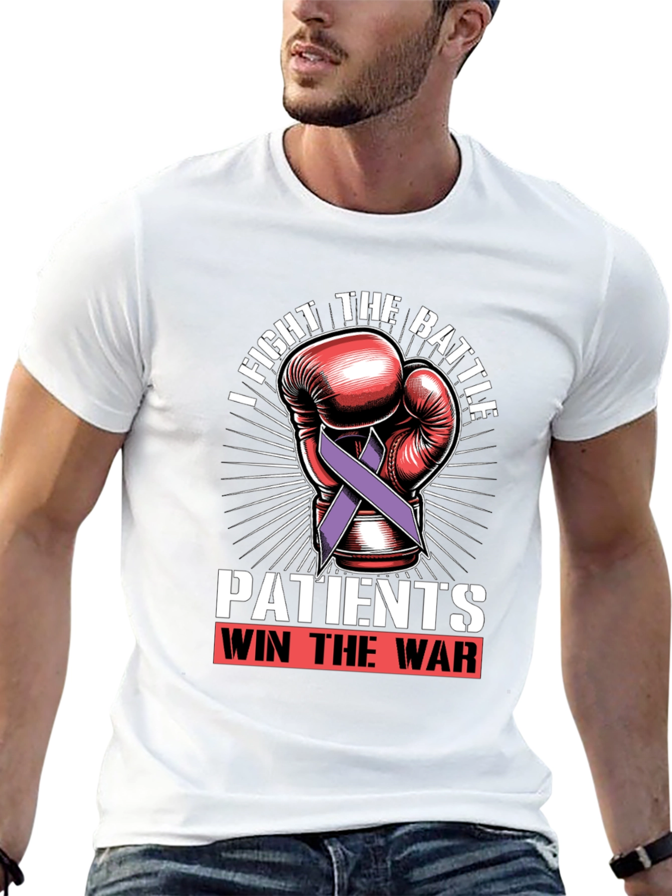 Fight the Battle T-Shirt - Patients Win the War