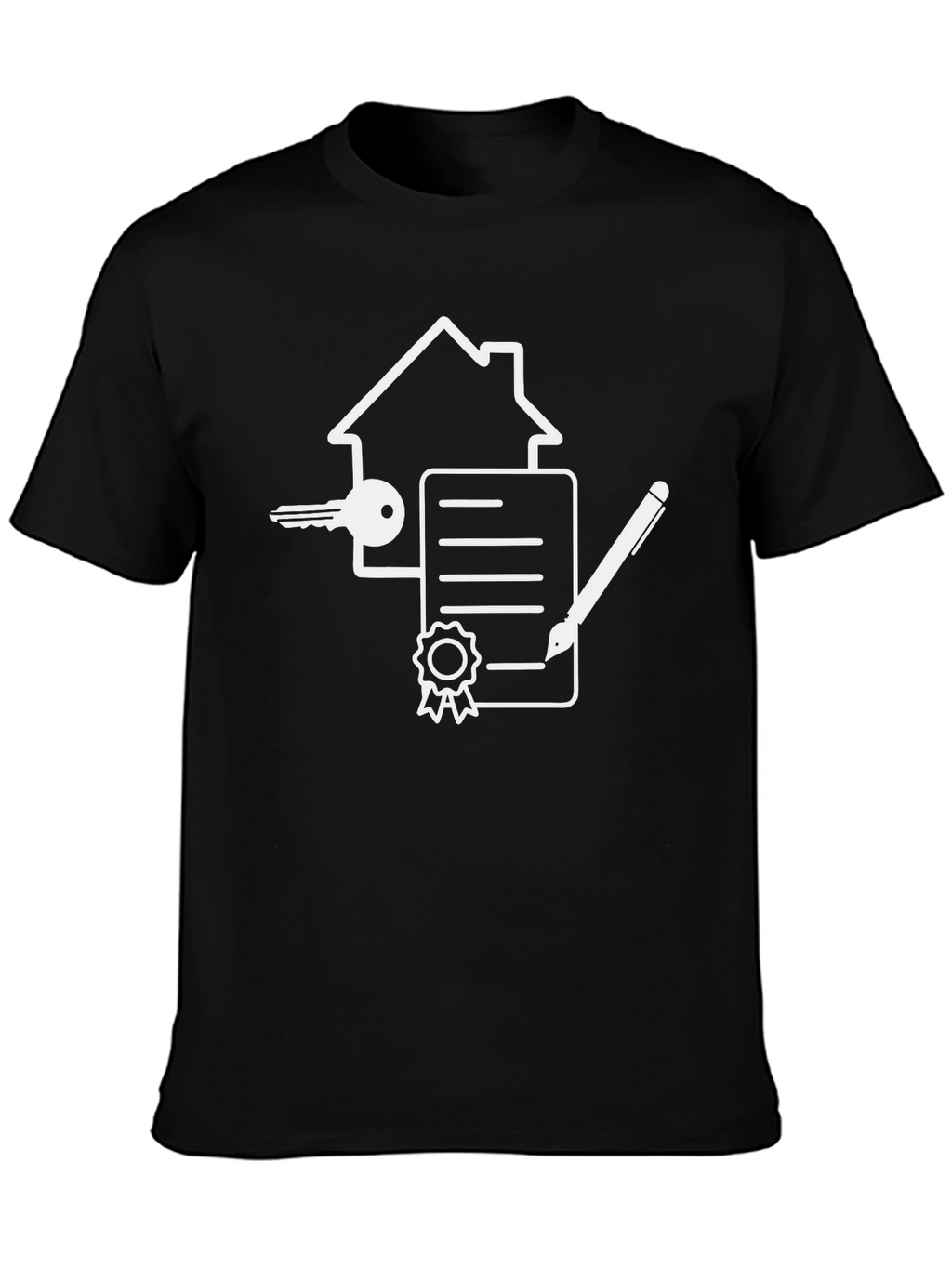 Realtor T-Shirt - House Key Contract Design