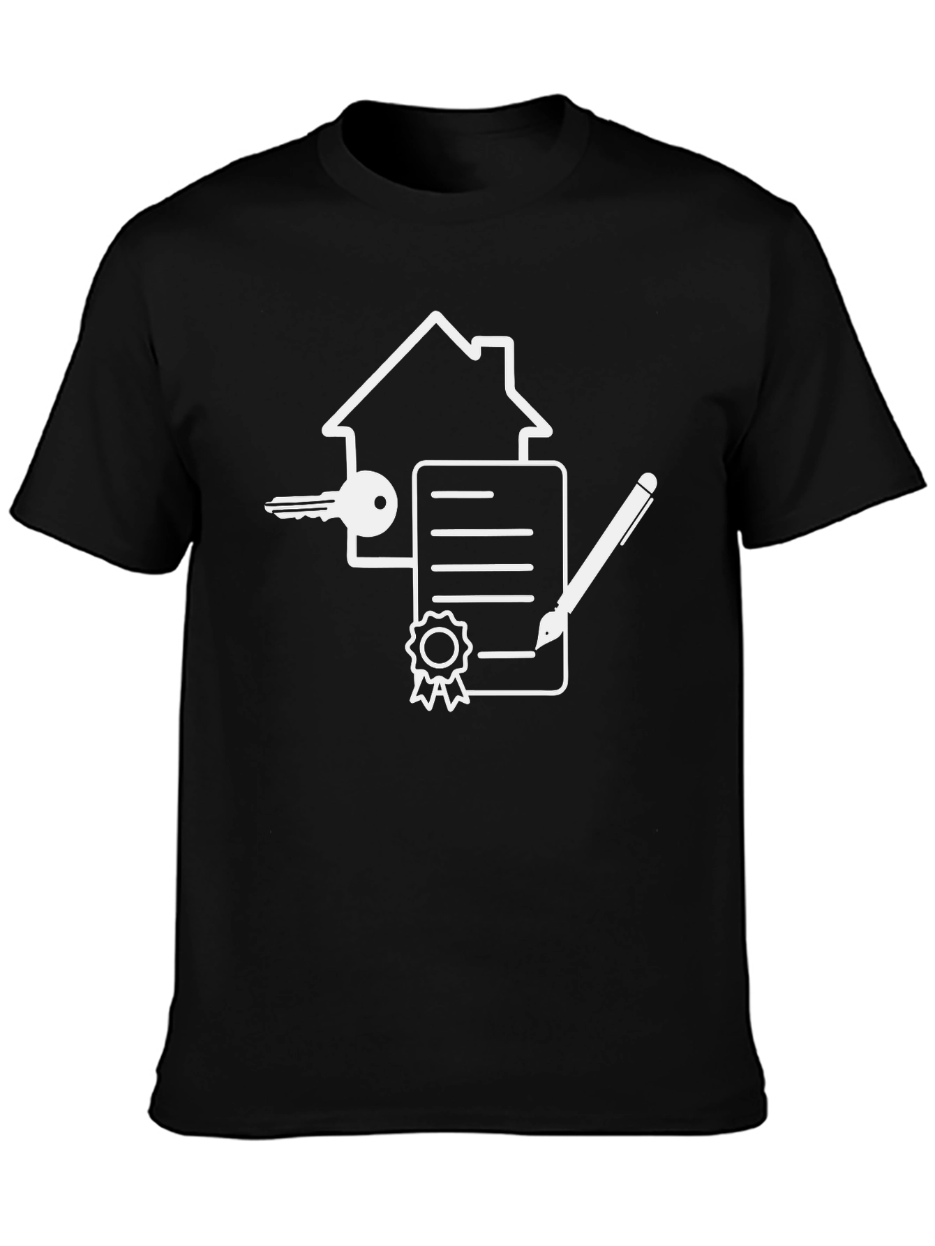 Realtor T-Shirt - House Key Contract Design