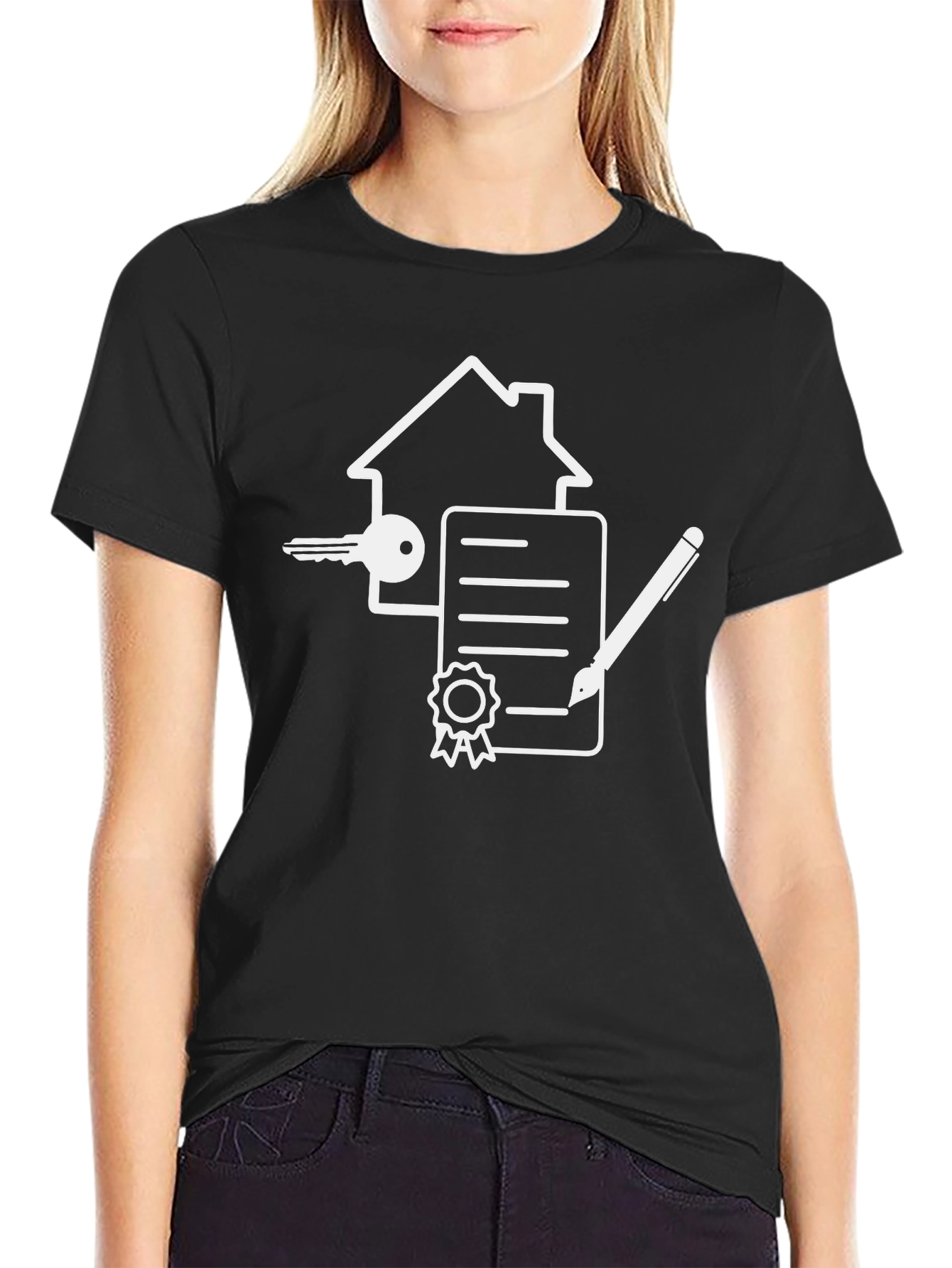 Realtor T-Shirt - House Key Contract Design