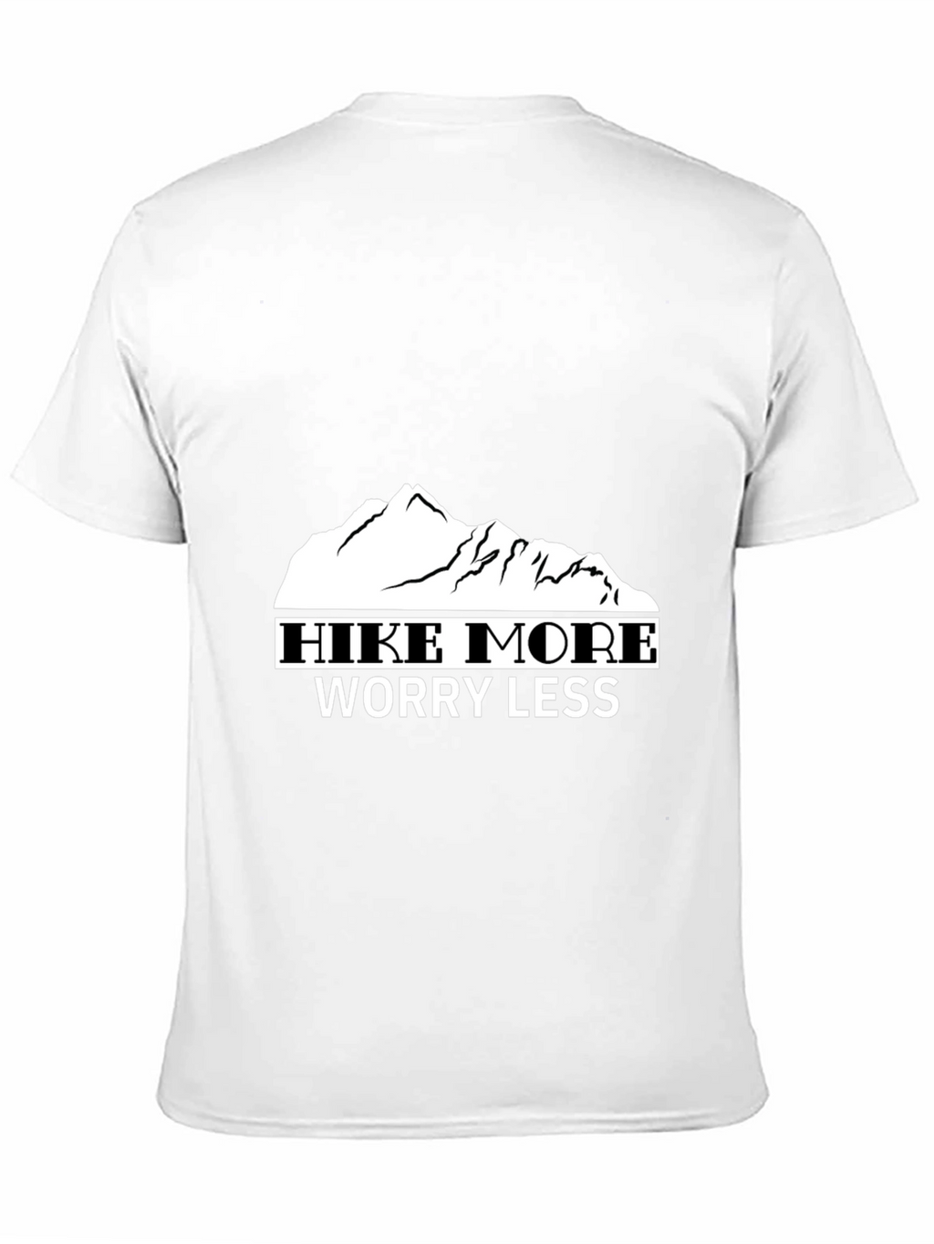 Hike More Worry Less Black T-Shirt