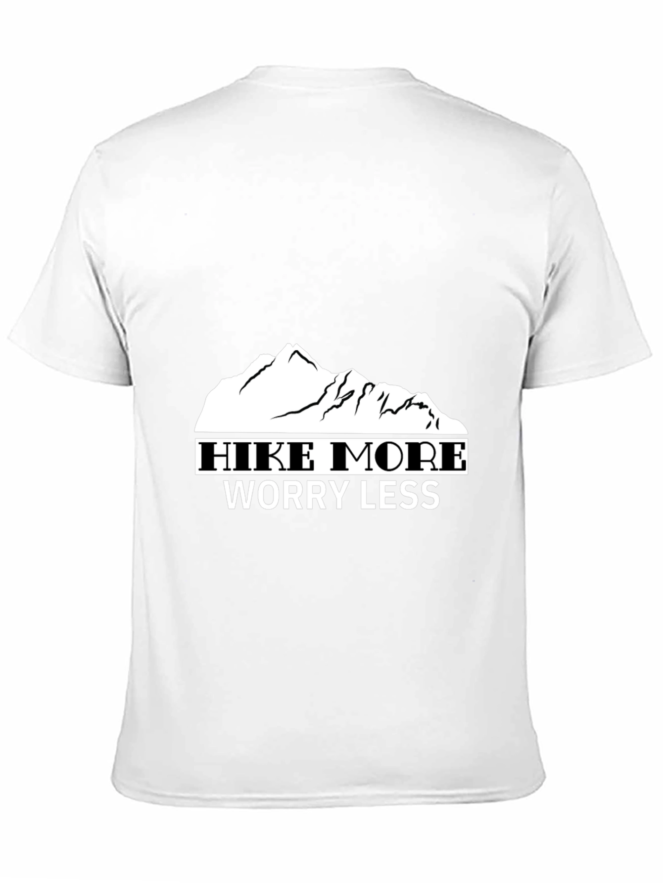 Hike More Worry Less Black T-Shirt
