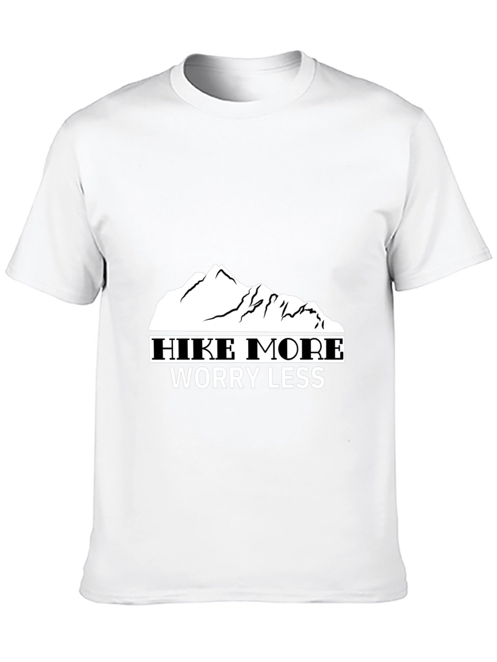 Hike More Worry Less Black T-Shirt